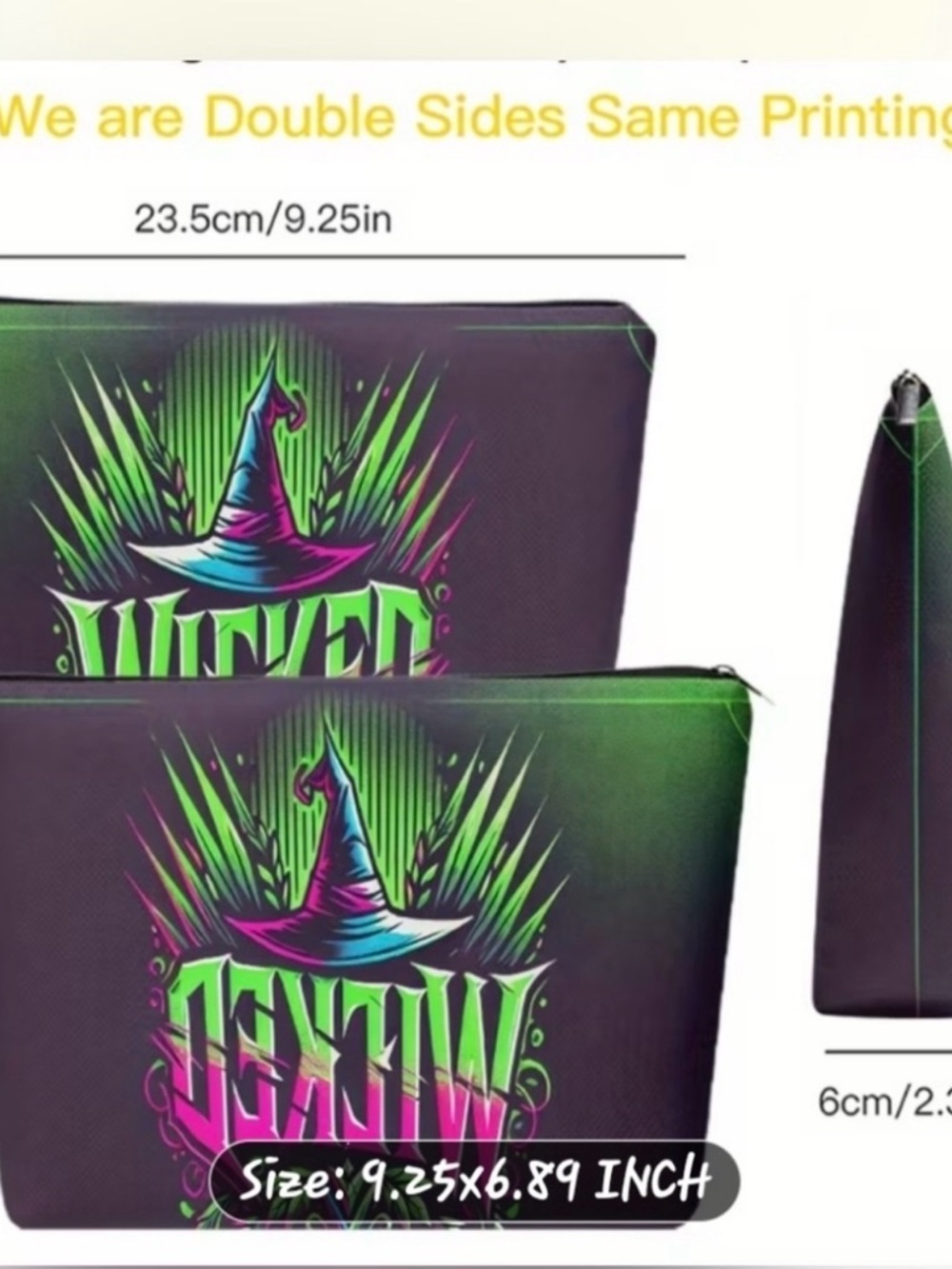 Wicked Green Gradient Eyeshadow Bag - Makeup Pouch